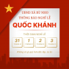 THÔNG BÁO NGHỈ LỄ QUỐC KHÁNH 2/9